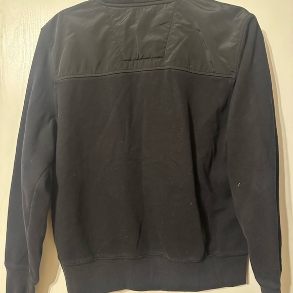 Nautica Black and Gray Zip Up Sweater with High Collar - Picture 4 of 4